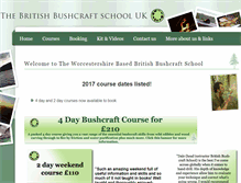 Tablet Screenshot of learnbushcraft.co.uk